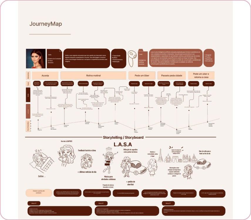Journey map and storyboard